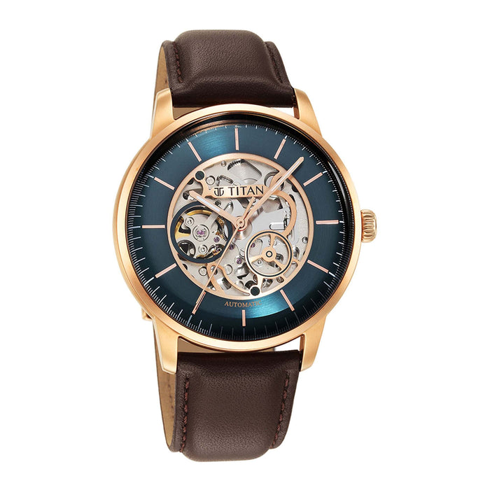 Mechanical Green Dial Watch for Men