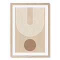 Minimalist Arch Form Wall Art Print by Elena Ristova A4 (21 x 29.7cm) / Natural Oak Frame / White Border from our Australian Made Framed Wall Art, Prints & Posters collection by Profile Australia