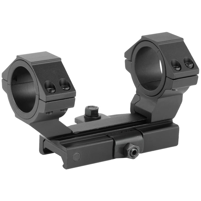 NcSTAR AR-15 Adjustable Scope Mount Quick Release 30mm Quick Detach Rings in Black - 1