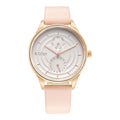 Neo Workdays Silver Dial Leather Strap Watch 2670WL06