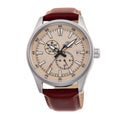 Orient Sports Beige Dial Leather Strap Automatic Watch for Men's RA-AK0405Y30B