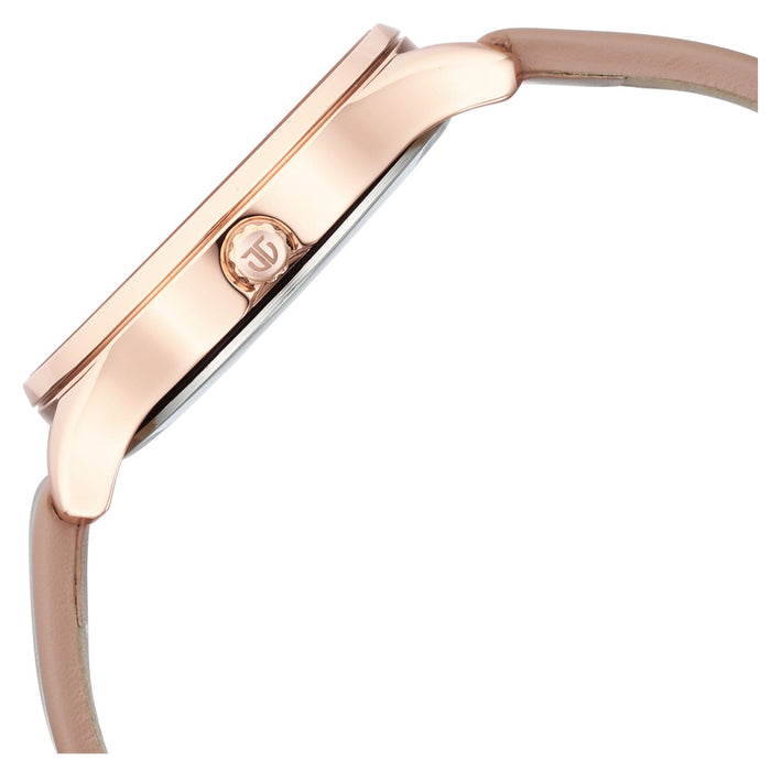 Pastel Dreams Mother Of Pearl Dial Brown Leather Strap Watch