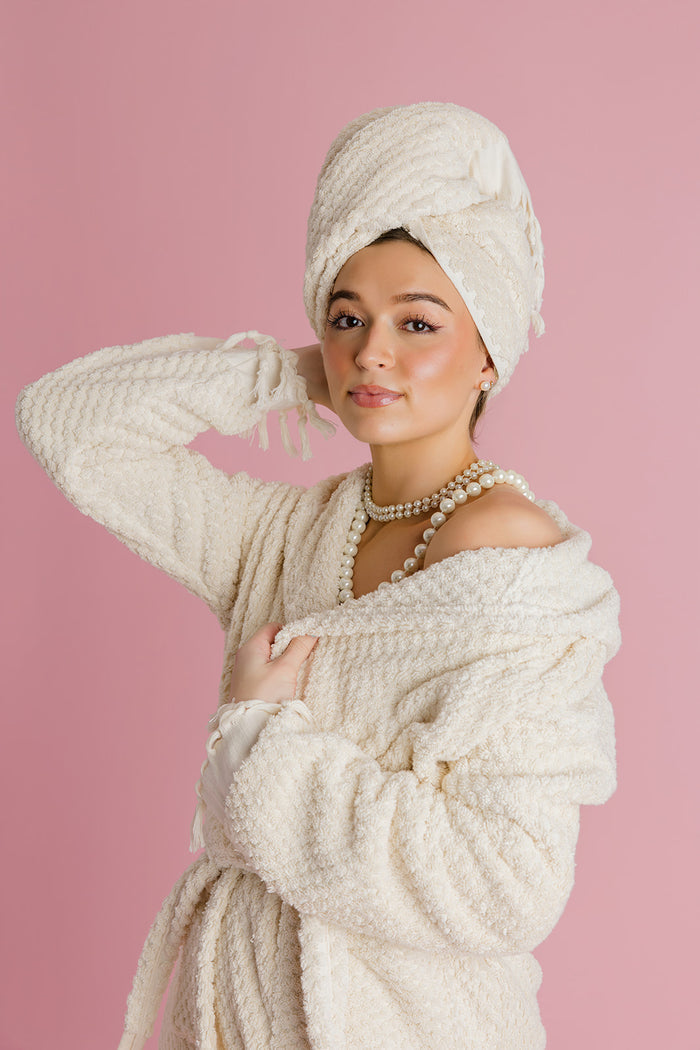 Pearl Pom Pom Bathrobe