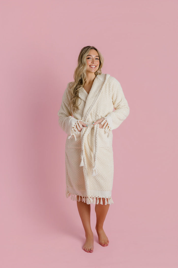 Pearl Pom Pom Bathrobe