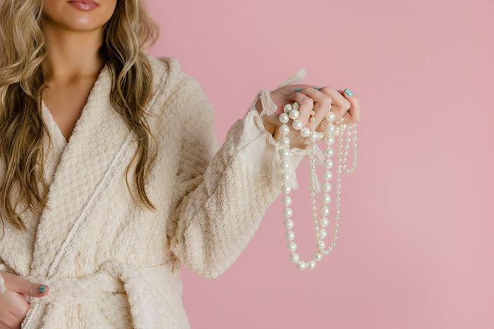 Pearl Pom Pom Bathrobe