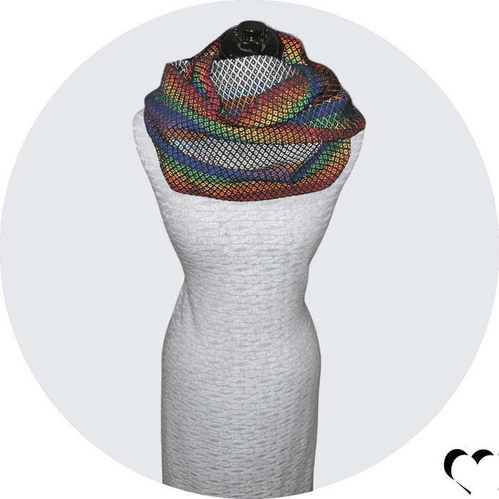 Pride Inclusionary Diamonds Mobius Scarf