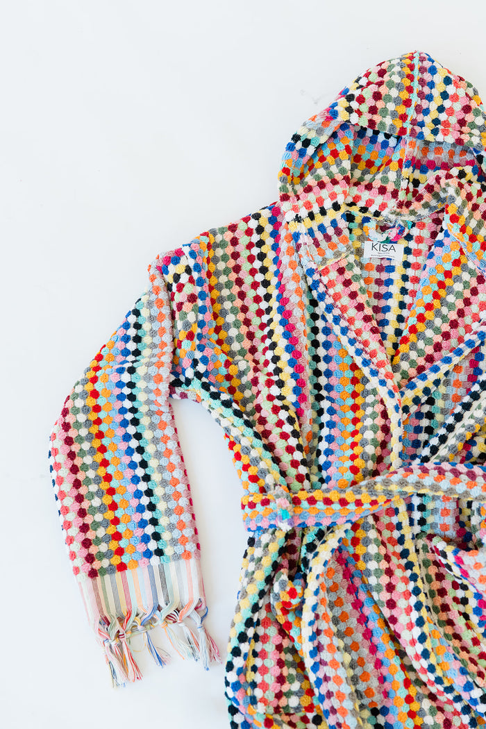 Rainbow Pom Pom Bathrobe Bundle