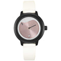 Revibe Silver Dial Silver Recycled Fabric Strap Watch