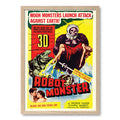 Robot Monster Vintage Movie Poster Print A4 (21 x 29.7cm) / Natural Oak Frame / No Border from our Australian Made Framed Wall Art, Prints & Posters collection by Profile Australia