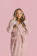 Rose Pom Pom Bathrobe
