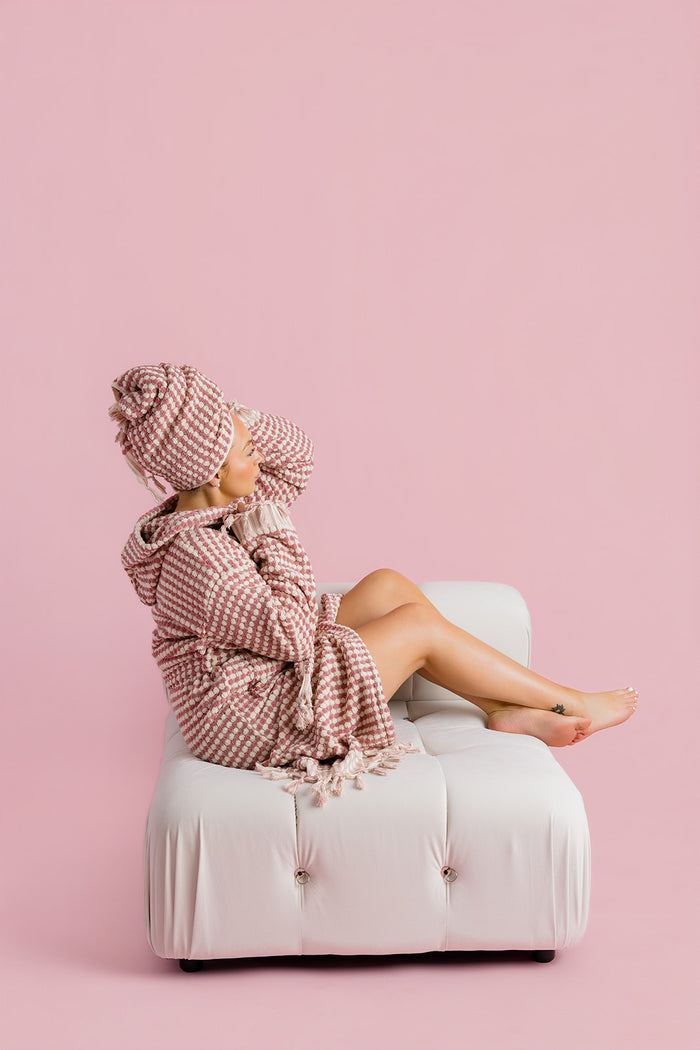 Rose Pom Pom Hand Towel