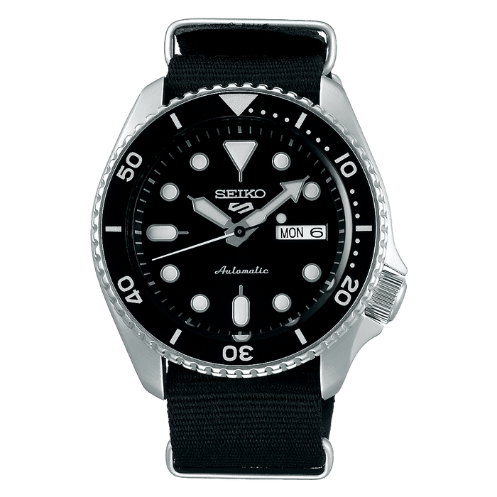 SEIKO 5 FACELIFT Black dial Men's watch SRPD55K3
