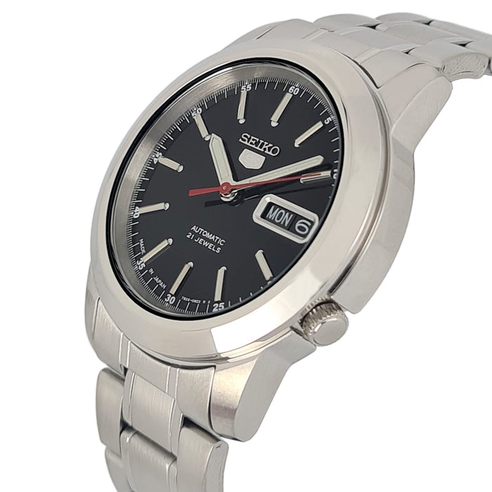 Seiko 5 Men Silver Automatic Analog Watch - Snke53J1