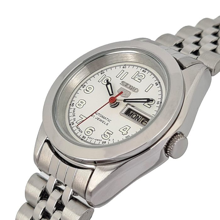 Seiko automatic 21 Jewels Calendar Stainless steel ladies watch  SYMF87J