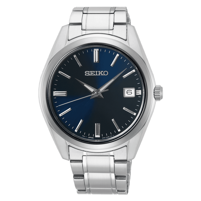 Seiko Blue dial stainless steel watch for men SUR309P