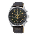 Seiko Chronograph Leather Strap Watch SSB385P
