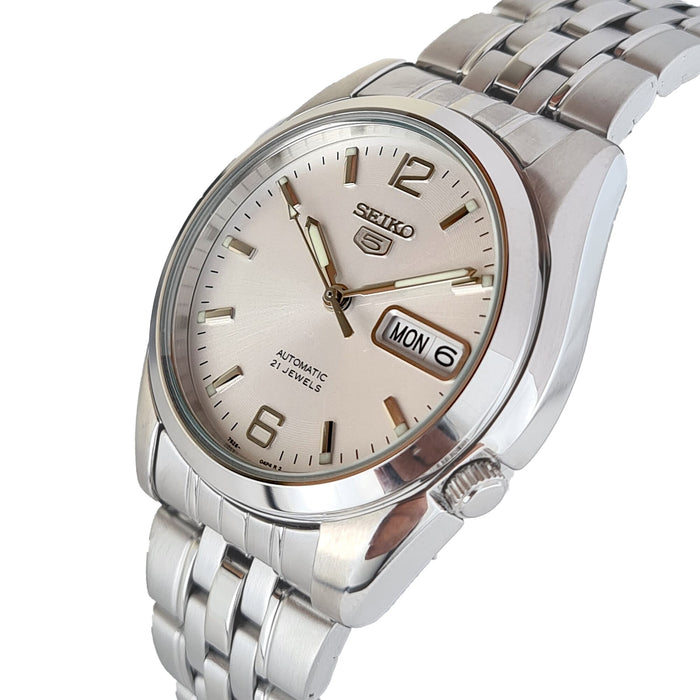 Seiko Classic 21 Jewels  37 mm Stainless Steel Watch for Men SNK385K1
