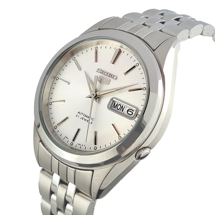 Seiko Classic 21 Jewels  38 mm Stainless Steel Watch for Men SNKL15K1