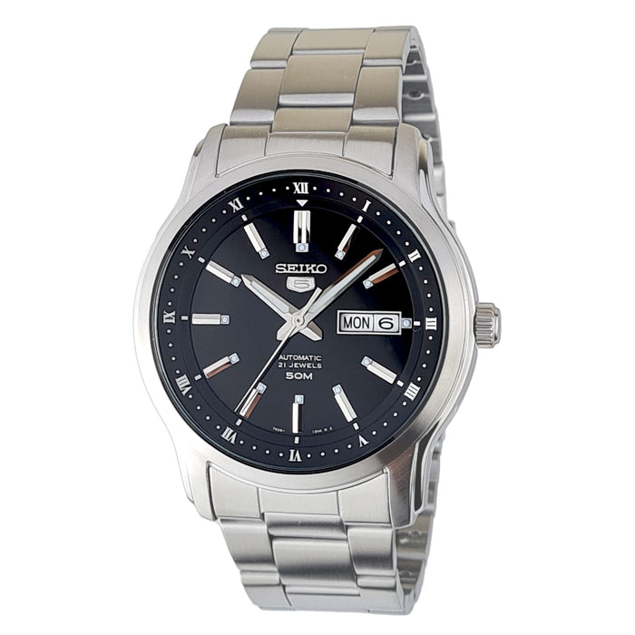 Seiko Classic 21 Jewels  44 mm Stainless Steel Watch for Men SNKP11K1