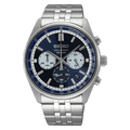 Seiko Dress Chronograph Men's Watch SSB427P1, SIlver & Blue
