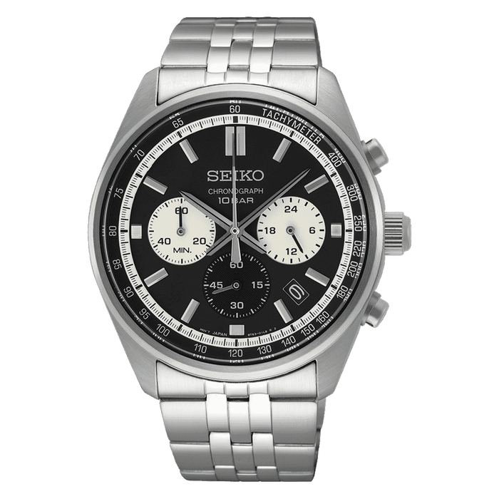 Seiko Dress Chronograph Men's Watch SSB429P1, Silver