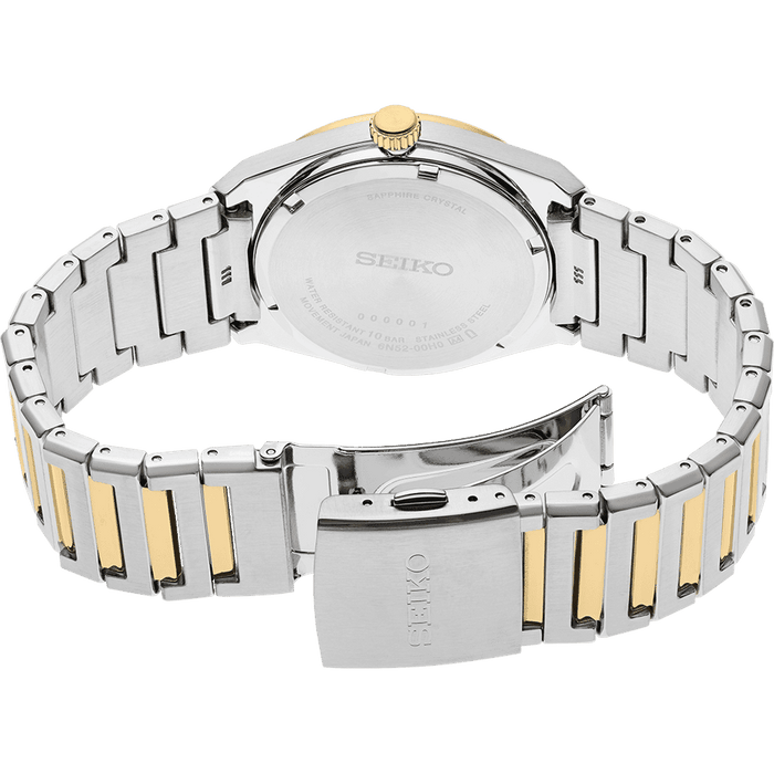 Seiko Dress Chronograph Men's Watch SUR558P1, Silver & Golden