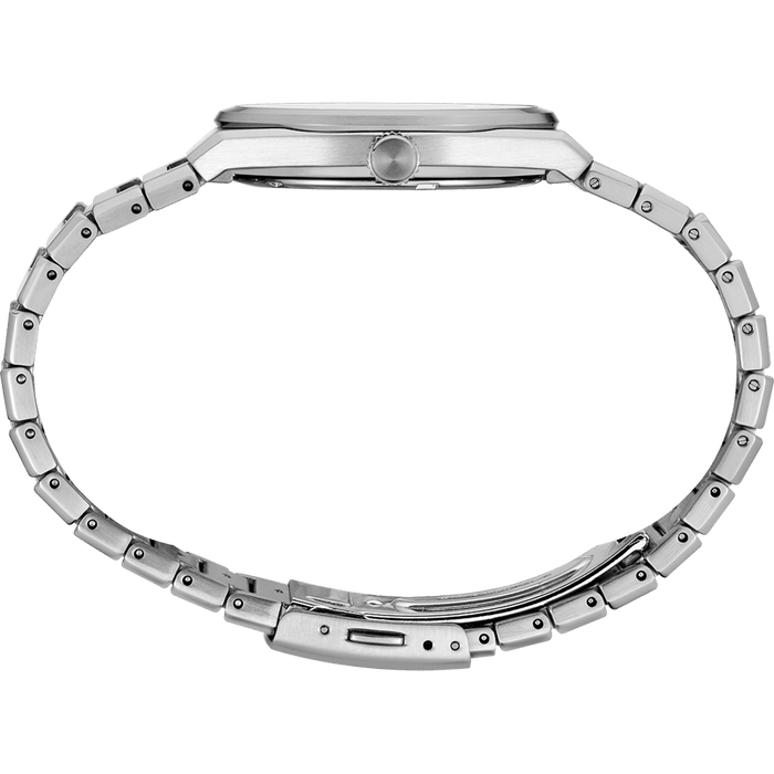 Seiko Essential White Dial stainless steel bracelet watch for men SUR553P