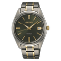 Seiko Herren-Uhr Quarz Titan mit Edelstahlband, Silver, SUR377P1-AMZUK