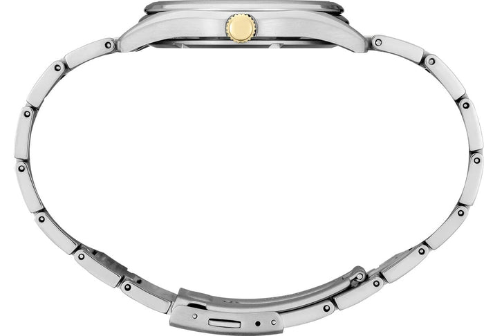 Seiko Herren-Uhr Quarz Titan mit Edelstahlband, Silver, SUR377P1-AMZUK