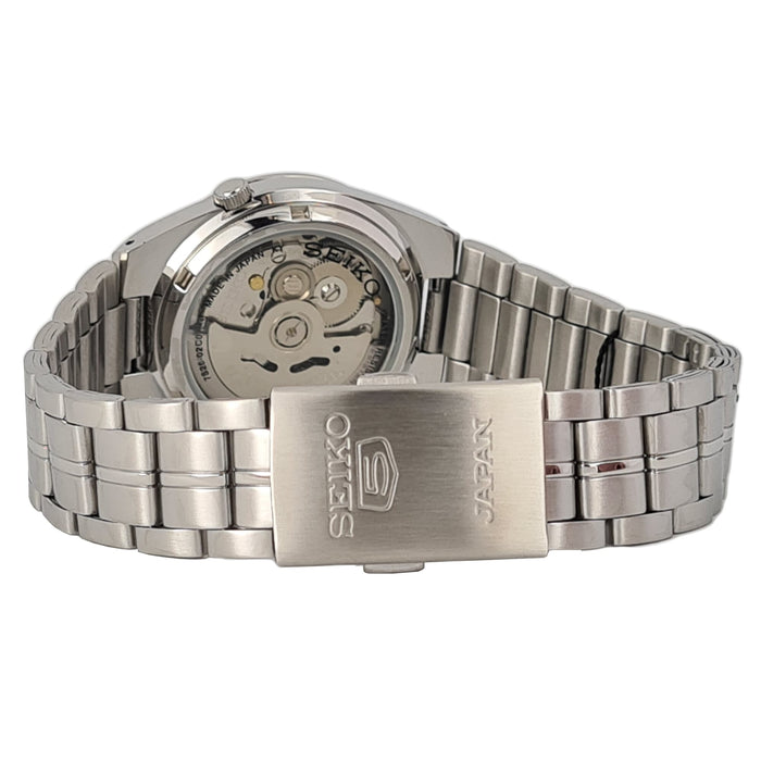 Seiko Men's Black Dial Stainless Steel Analog Watch - Snk567J1