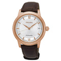 Seiko Presage Automatic 23 Jewels Rose Gold with White Dial SRP858J