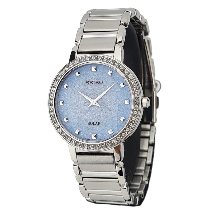 Seiko Solar Stainless Steel Watch for Women SUP447P1