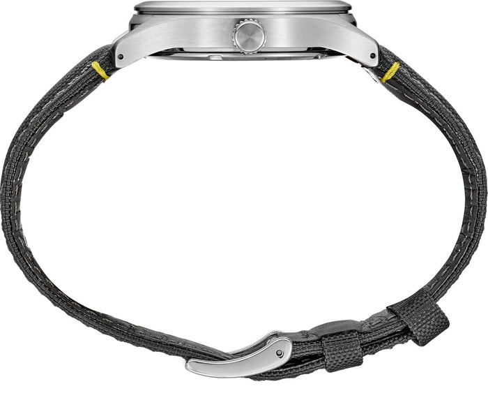 Seiko SUR543P1 Men's Analogue Quartz Watch with Nylon Strap, black, Strap.