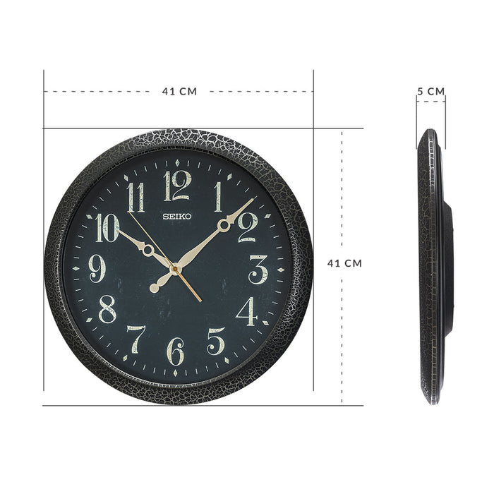 Seiko Wall Clock Plastic case (Leather-like texture)  QXA815KL