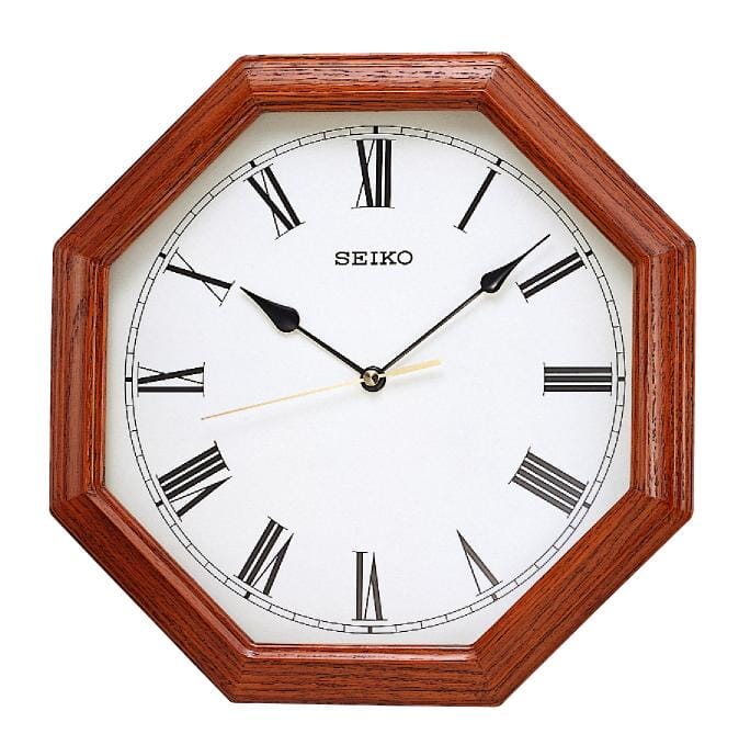 Seiko Wall Clock Wooden case (Oak)  QXA152BLS