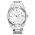 Seiko white dial stainless steel watch for men SUR307P