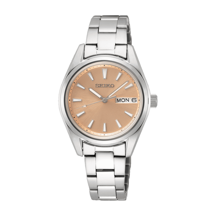 Seiko Women Analogue Japanese Quartz Watch with Stainless Steel Strap SUR351P1
