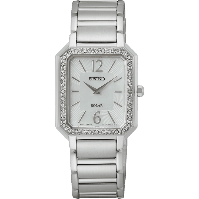 Seiko Women's Analog Quartz Watch with Stainless Steel Strap SUP465P1, Silver, Bracelet