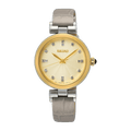 Seiko Women's | Champagne Dial | Beige Leather Strap SRZ546P1