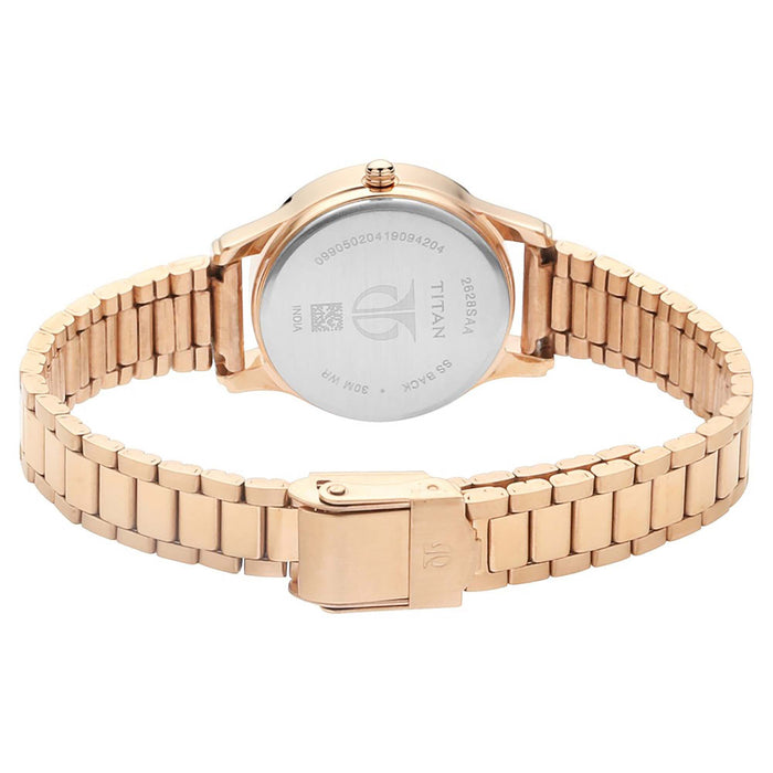 Silver Dial Metal Strap Watch 2628WM01