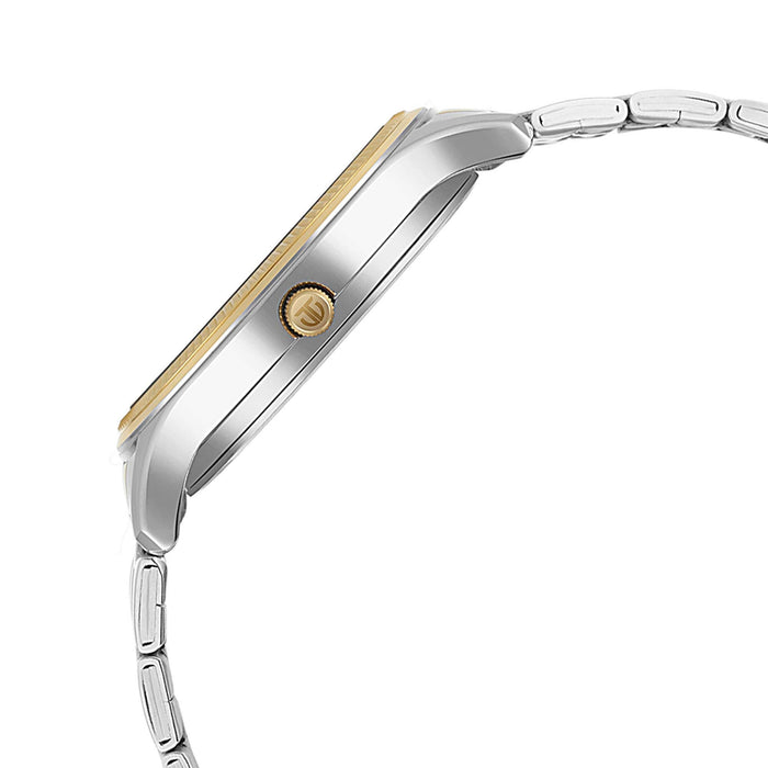Silver White Dial Metal Strap Watch 1824BM02