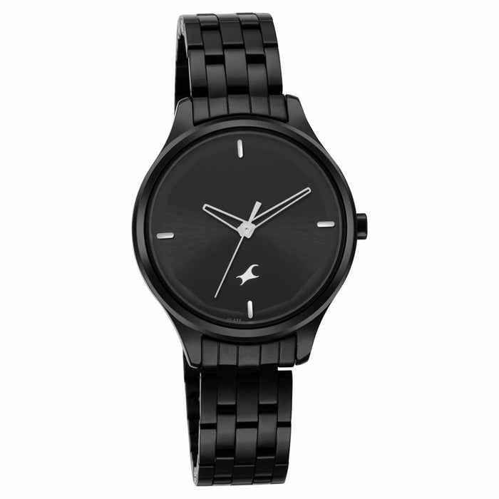 Stunner in Black Dial & Metal Strap