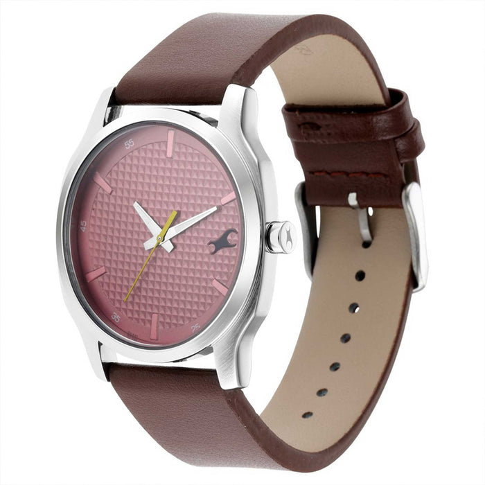Stunner in Red Dial & Leather Strap 3255SL01