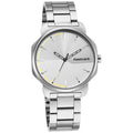 Stunner in Silver Dial & Metal Strap, Silver, bracelet