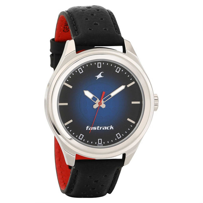 Sunburn Watch - Blue Dial with Leather Strap