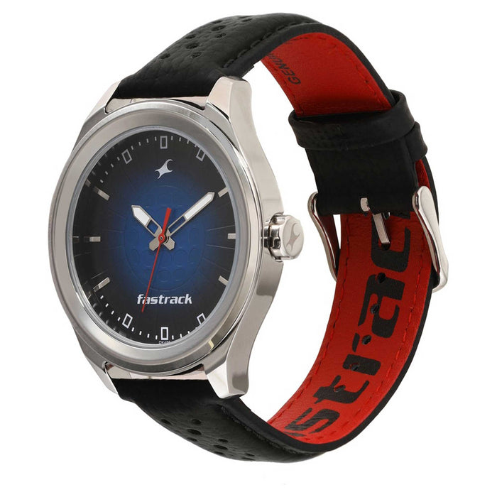 Sunburn Watch - Blue Dial with Leather Strap