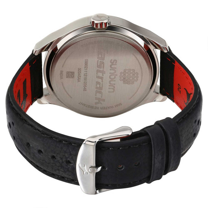Sunburn Watch - Blue Dial with Leather Strap