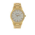 Titan 1650YM05 Stainless Steel Band Round Analog Watch for Men - Gold and Silver