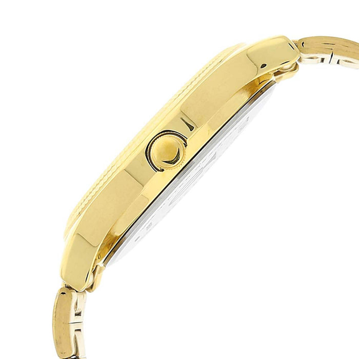 Titan 1650YM06 Stainless Steel Band Round Analog Watch for Men - Gold, bracelet