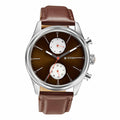 TITAN 1805SL08 Watch for Men Analog Brown Leather Band
